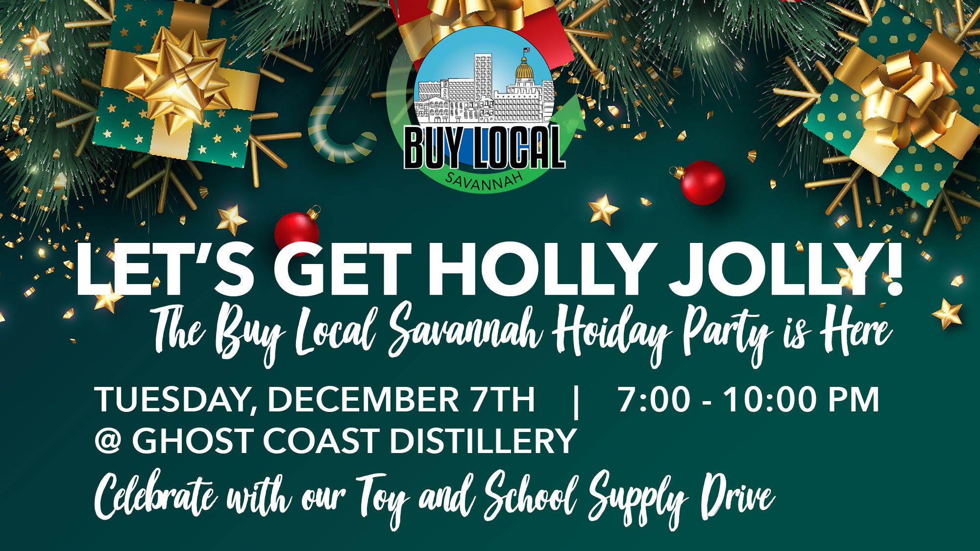 Buy Local Savannah Holly Jolly Holiday Party 2021