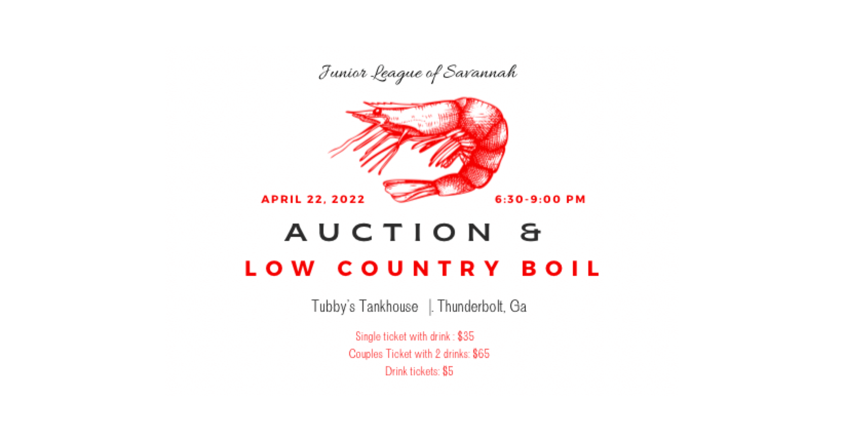 Junior League of Savannah 2022 Auction and Lowcountry Boil
