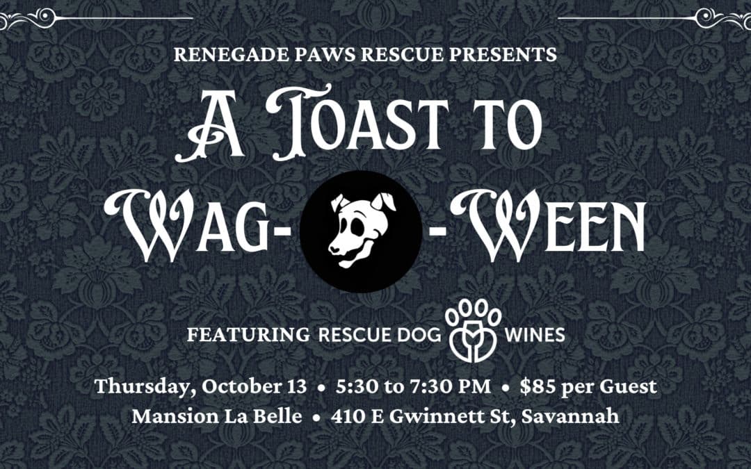 PRESS RELEASE: Raise a Toast to Wag-O-Ween at Wine Tasting Event in Historic Savannah Mansion
